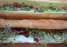 Pain viennois végétarien pour lunch box