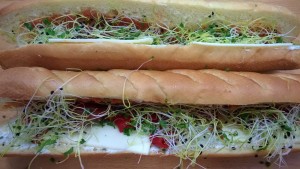 Pain viennois végétarien pour lunch box